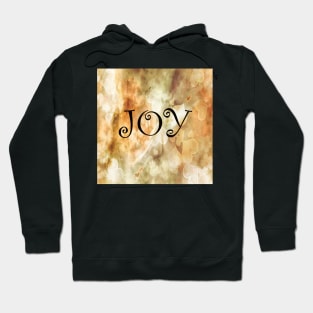 Inspirational Joy Gift with Gold Hearts Rose Colored Quote JOY Christmas Gifts Hoodie